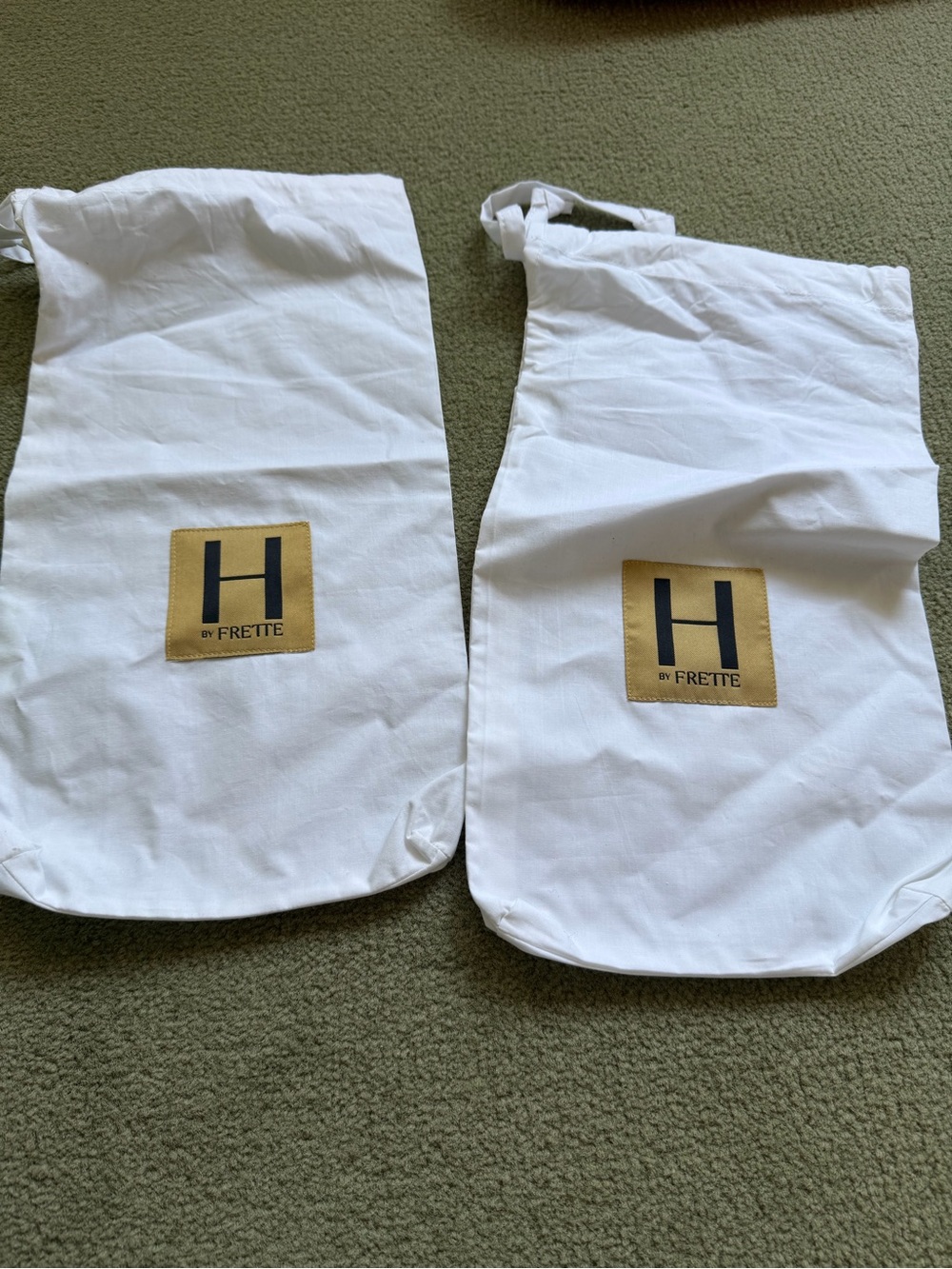 🗽H by Frette White Cotton Shoe Bags (Pair)